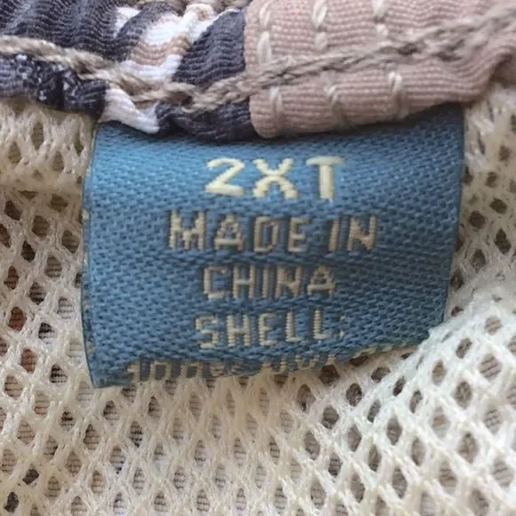 Tommy Bahama Tan Tropical Print Swim Trunks - Picture 12 of 13